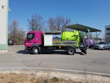 Vůz na čištění odpadů a kanalizace