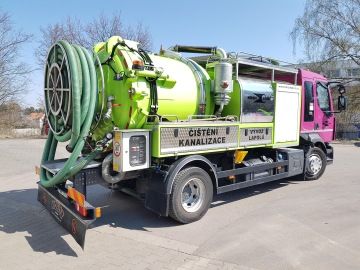 Vůz na čištění odpadů a kanalizace