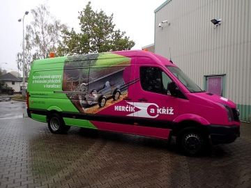 Vůz na frézování kanalizace