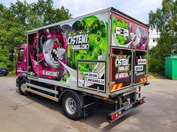 Vůz na čištění kanalizace a domovních odpadů