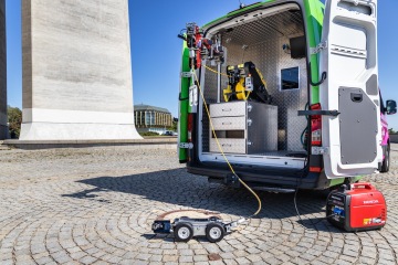 Jezdící kamera na kamerové prohlídky kanalizace