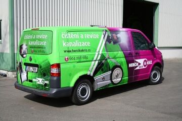 VW transporter na kamerové prohlídky potrubí