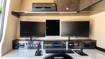 Pracoviště operátora kamerových prohlídek kanalizace