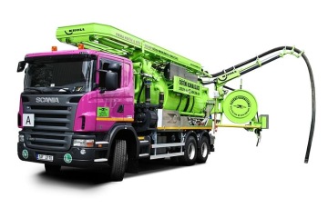 Recyklační vůz Kroll na čištění velkých profilů kanalizace