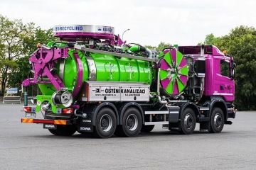 recykling Kaiser na čištění kanalizace a sání kalů