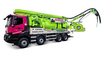 Recyklační vůz Renault 6×8 na čištění kanalizace