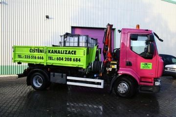 Kontejner na čištění kanalizací