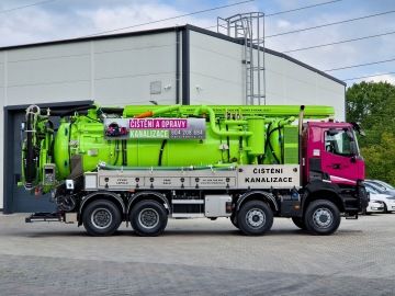 Recyklační vozidlo Kroll na čištění kanalizačních stok