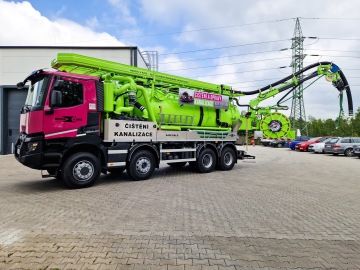 Recyklační vozidlo Kroll na čištění kanalizací a sání kalů