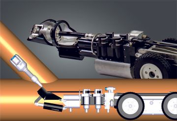 satelitní kamera pro revizi přípojek z řadu